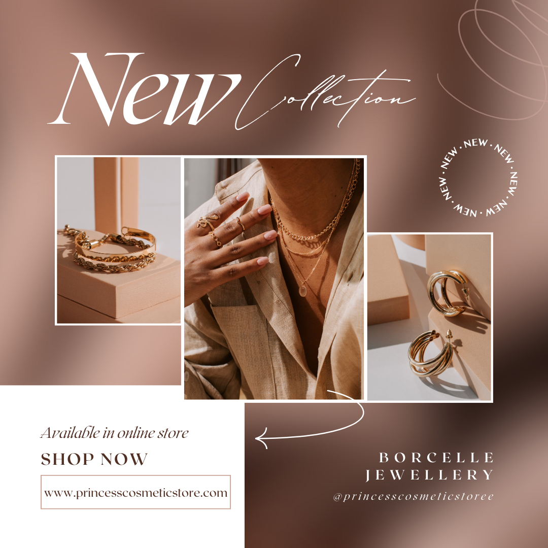 Brown and White Elegant Jewellery New Collection Instagram Post