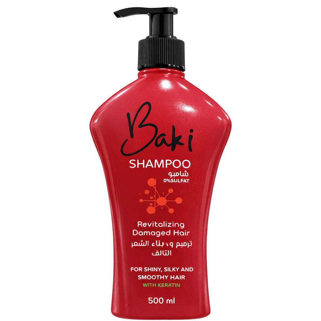 شامبو باكي بالكيراتين لإصلاح الشعر التالف – خالي من السلفات 0%