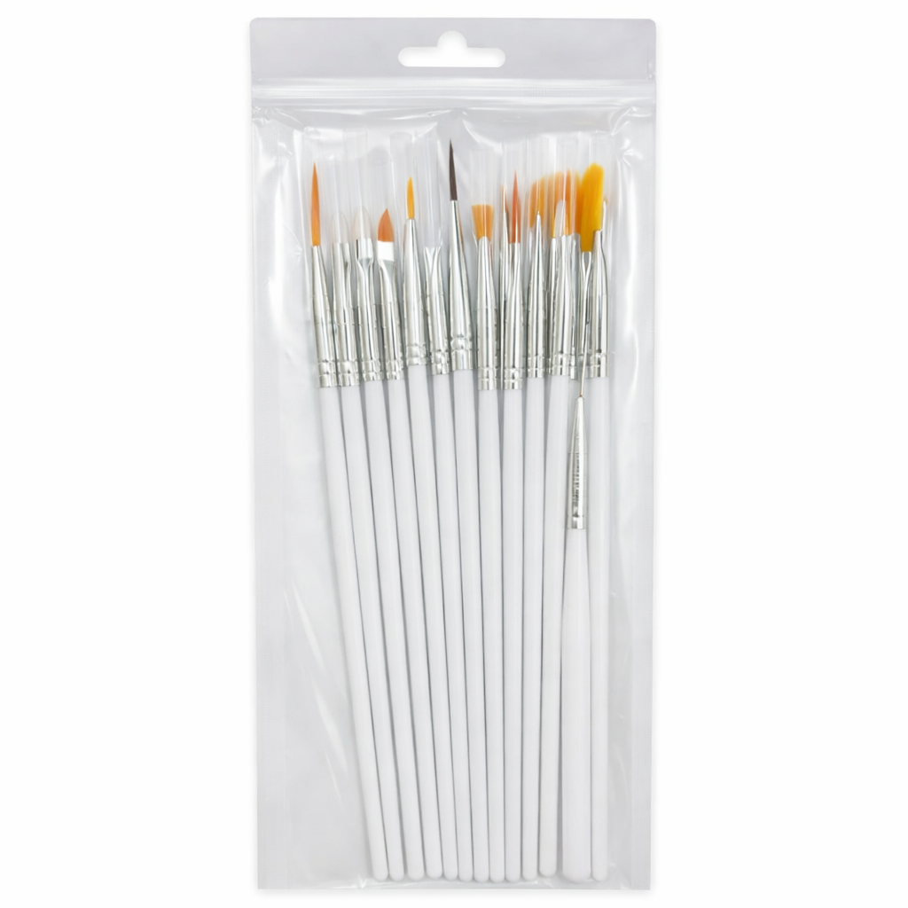 مجموعة فرش رسم أظافر احترافية – 15 قطعة