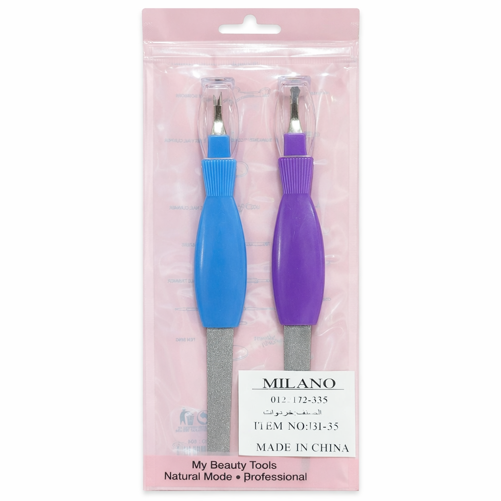 أداة إزالة الجلد الميت ودفع الكيوتيكل 2 في 1 – Milano EH-35