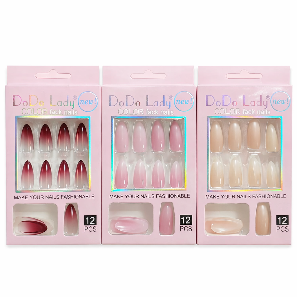أظافر صناعية جاهزة DoDo Lady – 12 قطعة