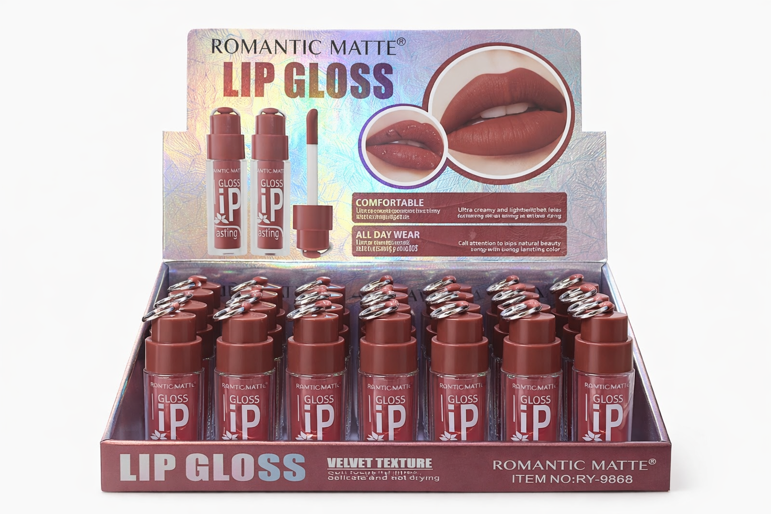 ليب جلوس رومانتيك مطفي بملمس مخملي – Romantic Matte Lip Gloss