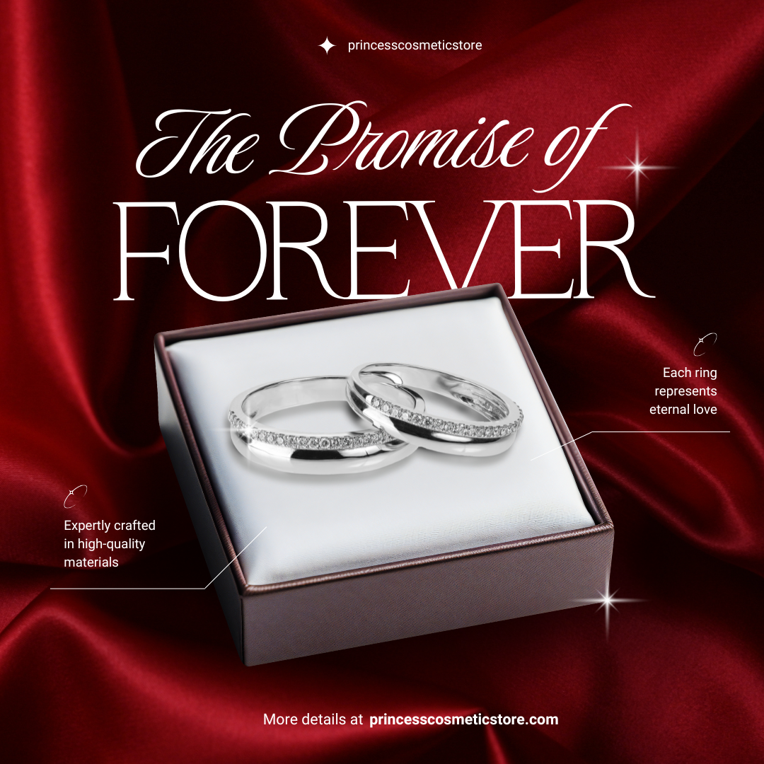 Red White Elegant Minimalist Jewelry Instagram Post