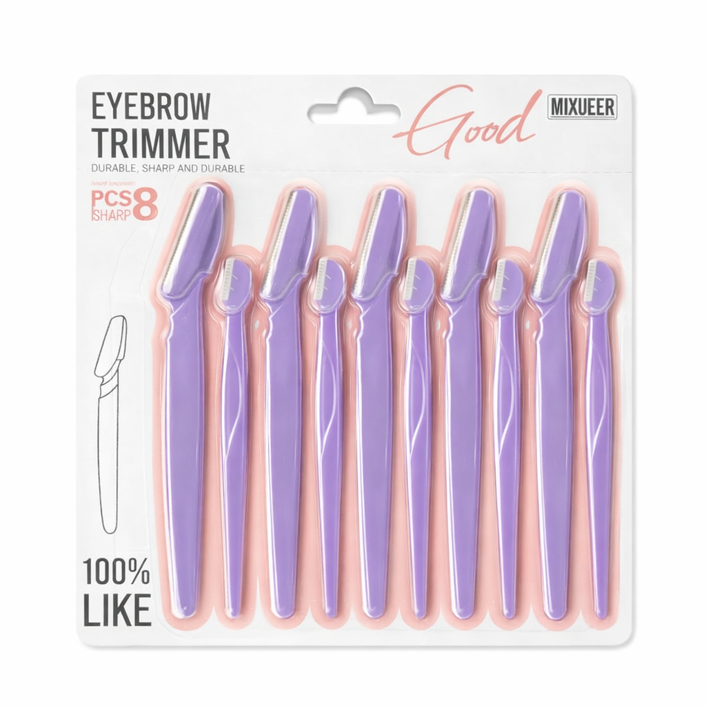 طقم شفرات تشذيب الحواجب – 8 قطع