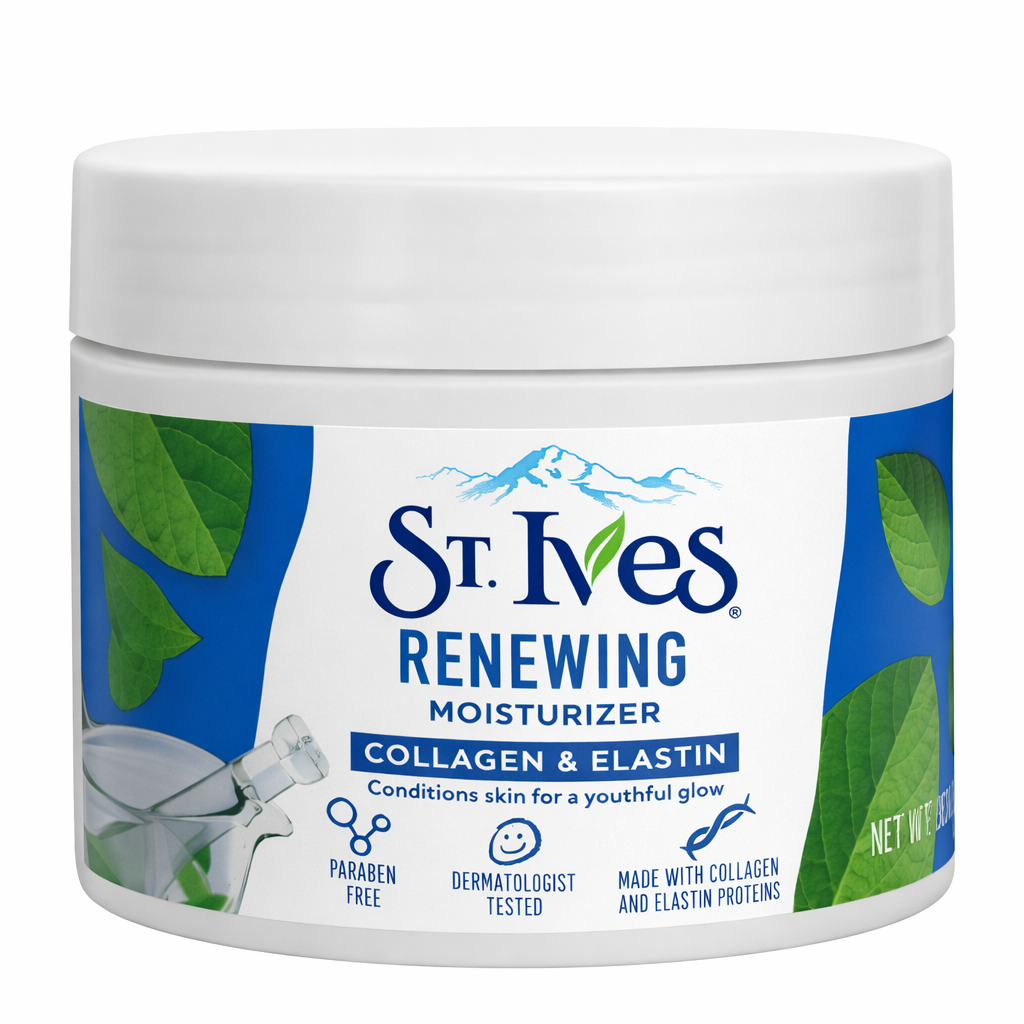 كريم مرطب سانت آيفز بالكولاجين والإيلاستين St. Ives Renewing Moisturizer Collagen & Elastin