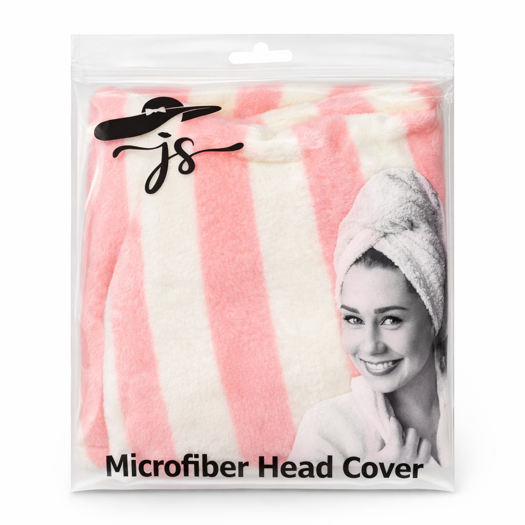 منشفة شعر مايكروفايبر فائقة الامتصاص – غطاء رأس لتجفيف الشعر بسرعة