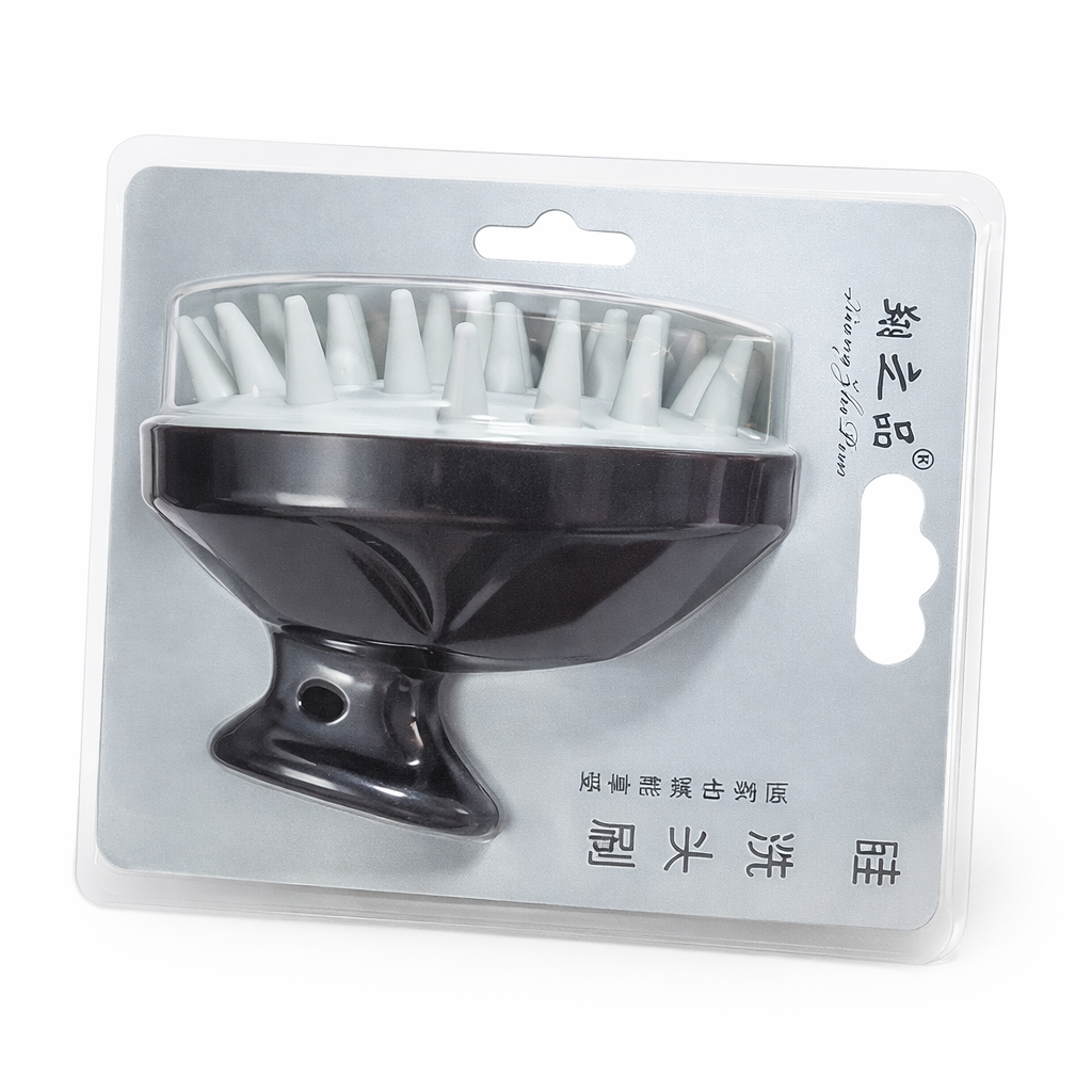 فرشاة سيليكون لتدليك فروة الرأس – فرشاة تنظيف فروة الرأس أثناء الاستحمام