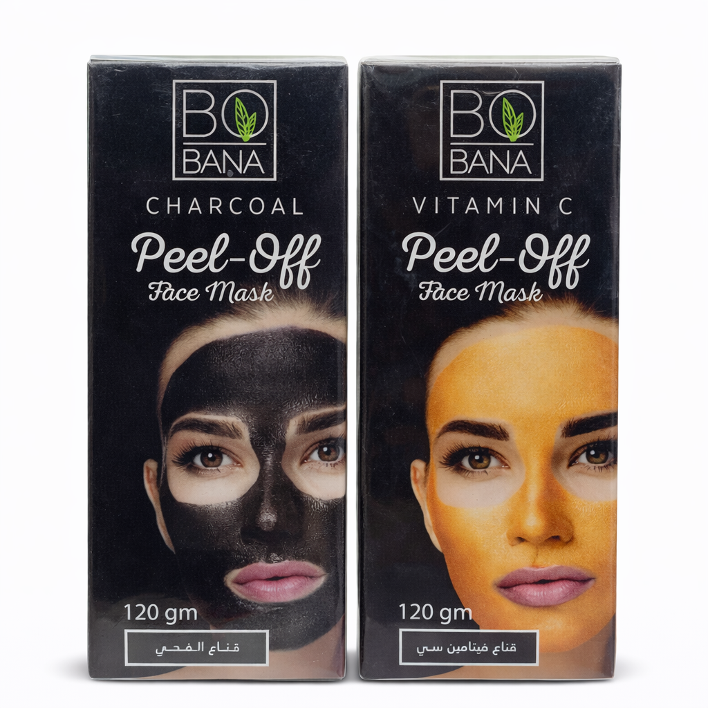 ماسك تقشير للوجه BOBANA Peel-Off – 120 جم (فحم & فيتامين C)