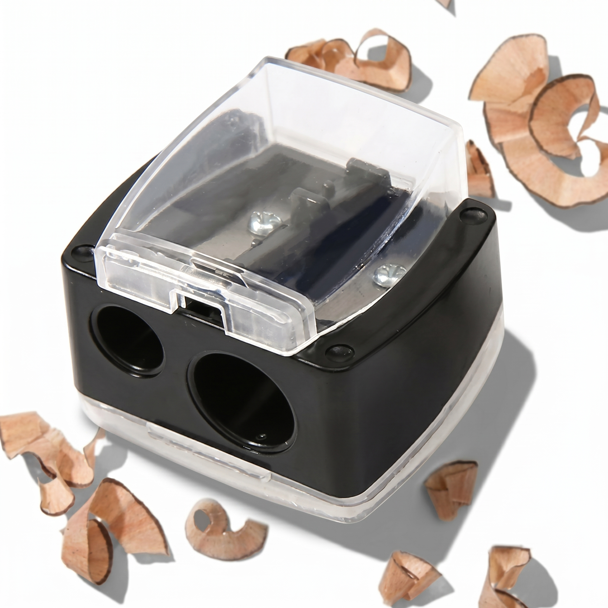 براية أقلام مكياج احترافية بغطاء – للأقلام الرفيعة والسميكة – Eye & Lip Pencil Sharpener