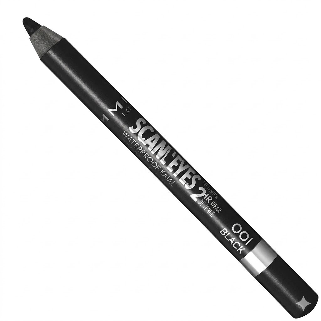 Rimmel London, Scandaleyes Waterproof Kohl Kajal Eyeliner, 01 Black, 1.3 G