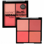 Technic Mega Blush, Matte Blush Set, 4 Pink