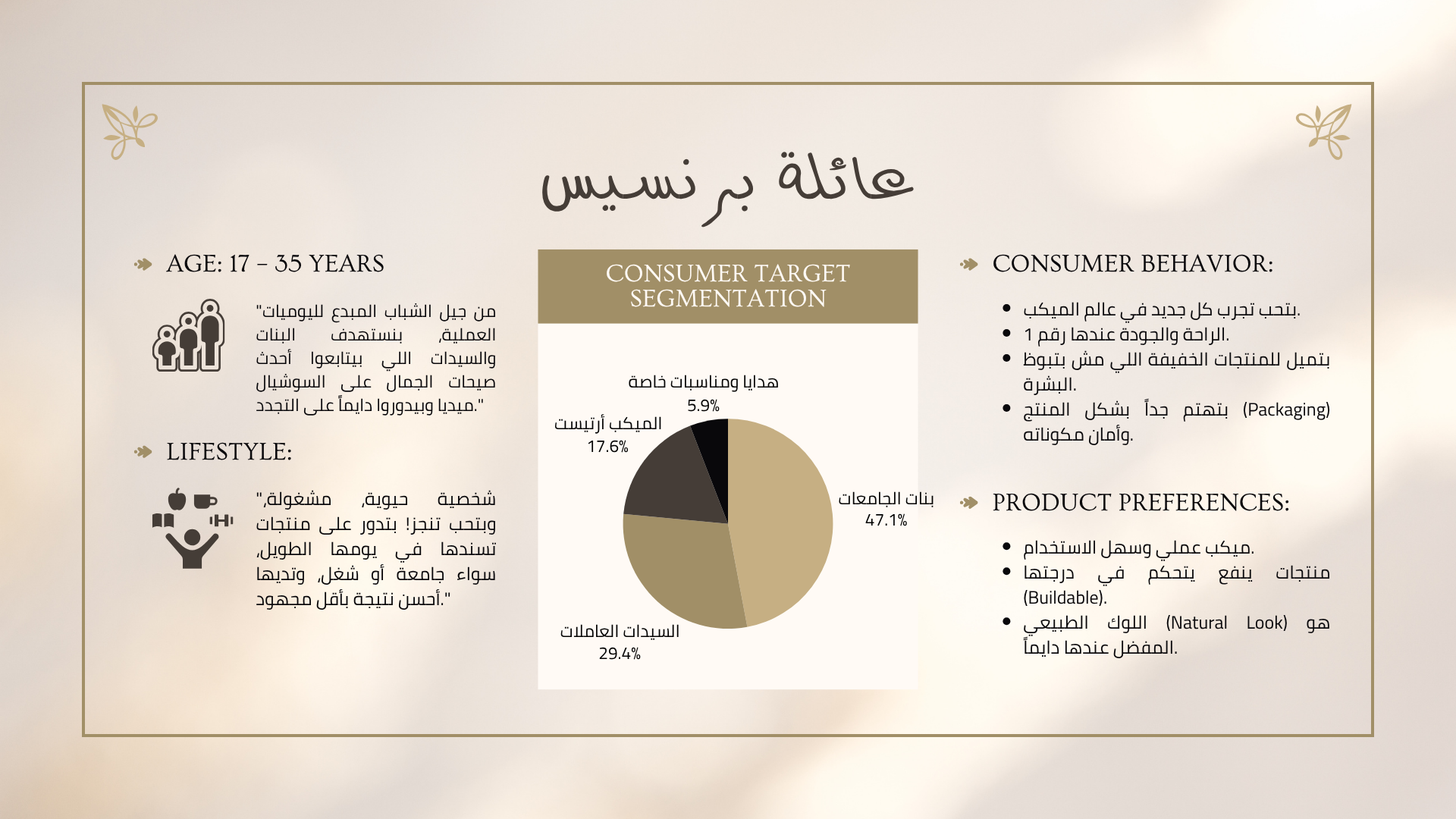 "شكراً لوقتك واهتمامك بالتعرف على رحلة Princess Cosmetics. إحنا دايماً موجودين عشان نكون جزء من جمالك اليومي ونوفر لكِ الأفضل.