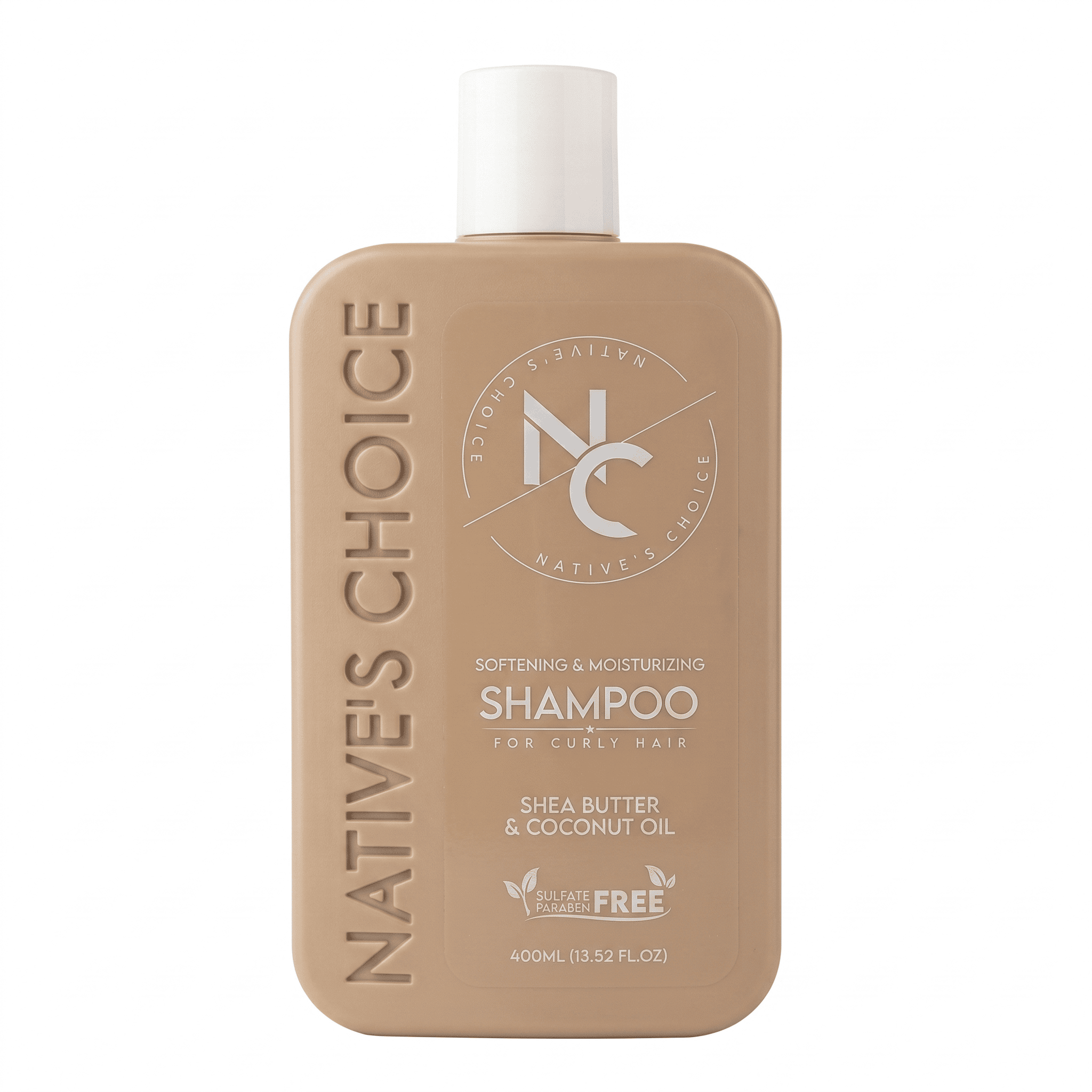 شامبو Native's Choice لتنعيم وترطيب الشعر الكيرلي بزبدة الشيا وزيت جوز الهند (400 مل).