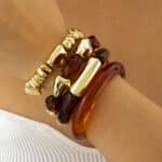 Elegant Multicolor Beaded Bracelet Set for Women