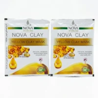 ماسك الطين الأصفر من نوفا كلاي لإزالة الرؤوس السوداء وعلاج حب الشباب Nova Clay Yellow Clay Mask